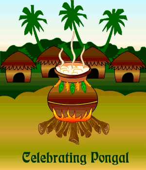 Happy Pongal gif Wishes in Tamil
