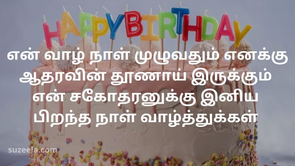 Birthday wishes for brother in tamil